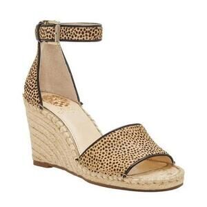 Vince Camuto- Leera Espadrille Wedge Sandal in Calf Hair- Women's 7.5